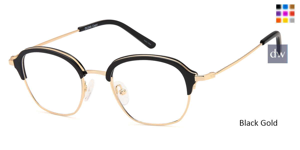 Black Gold Capri Dicaprio DC348 Eyeglasses