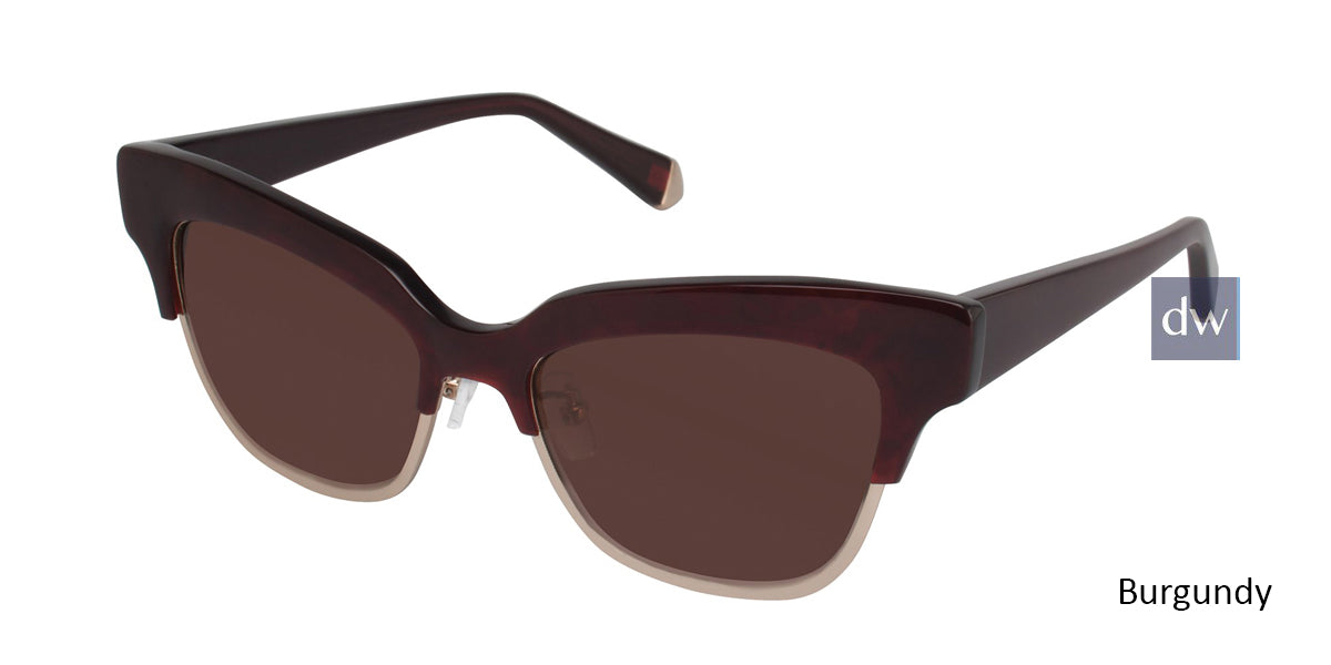Burgundy Kate Young For Tura K511 Sunglasses.