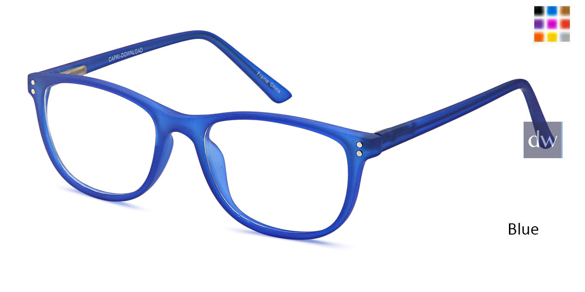 Blue Capri Millennial Download Eyeglasses - Teenager..