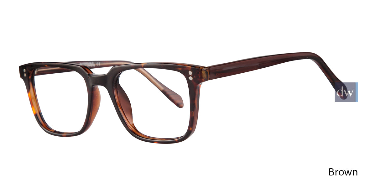 Brown Affordable Designs Dan Eyeglasses.