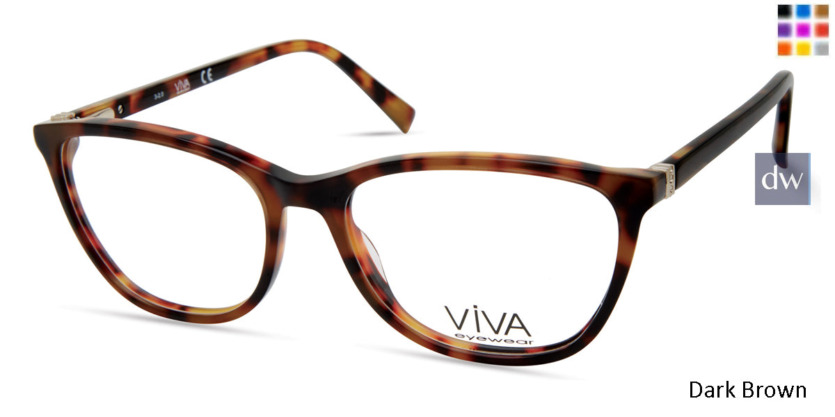 Dark Brown Viva VV4525 Eyeglasses