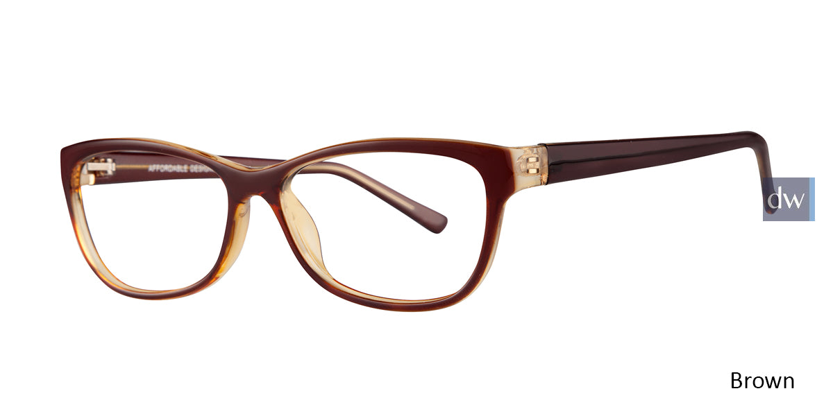 Brown Affordable Designs Dawn Eyeglasses.