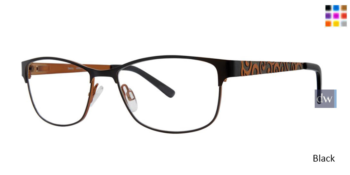 Black Destiny Annika Eyeglasses.