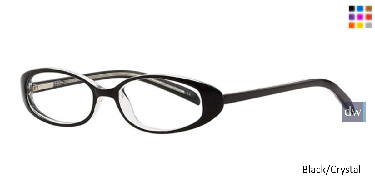 Black/Crystal Destiny Sharon Eyeglasses - Teenager.