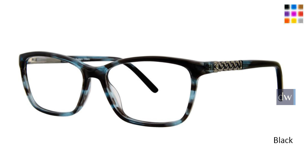 Black Destiny Tiffany Eyeglasses.