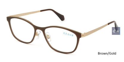 Brown/Gold C-Zone E1186 Eyeglasses.