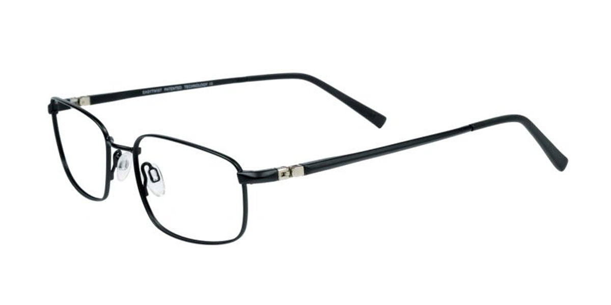 Satin Black EasyTwist ET840 Eyeglasses.