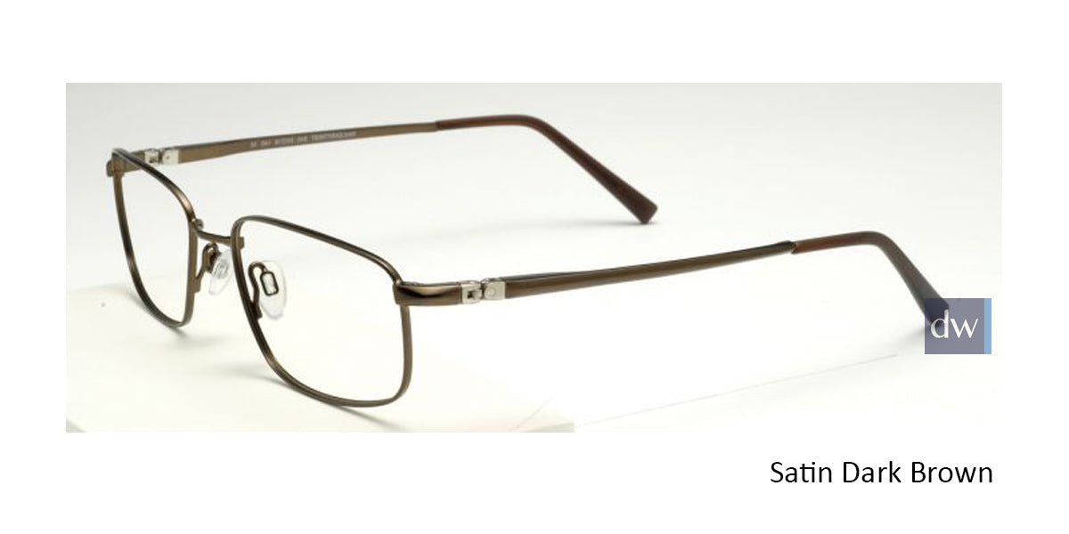 Satin Dark Brown EasyTwist ET840 Eyeglasses.