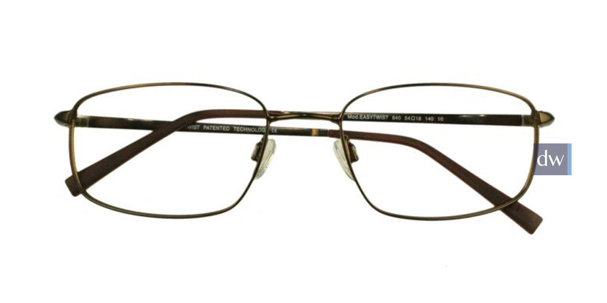 Satin Dark Brown EasyTwist ET840 Eyeglasses.