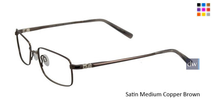 Satin Medium Copper Brown EasyTwist ET888 Eyeglasses.