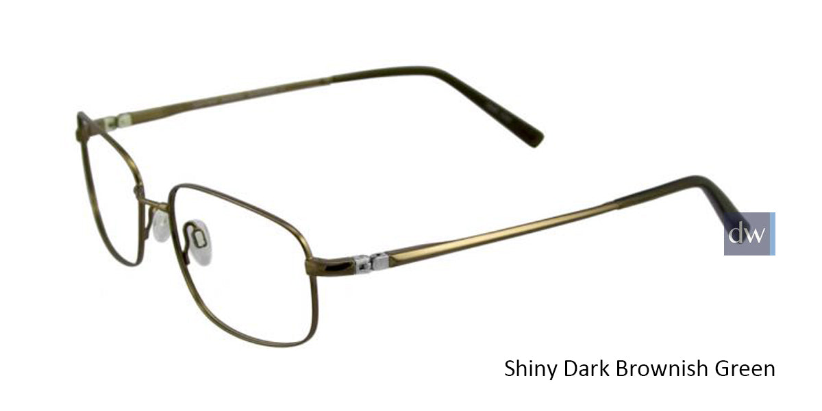 Shiny Dark Brownish Green EasyTwist ET889 Eyeglasses.