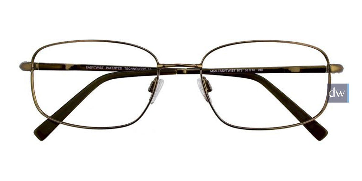 Shiny Dark Brownish Green EasyTwist ET889 Eyeglasses.