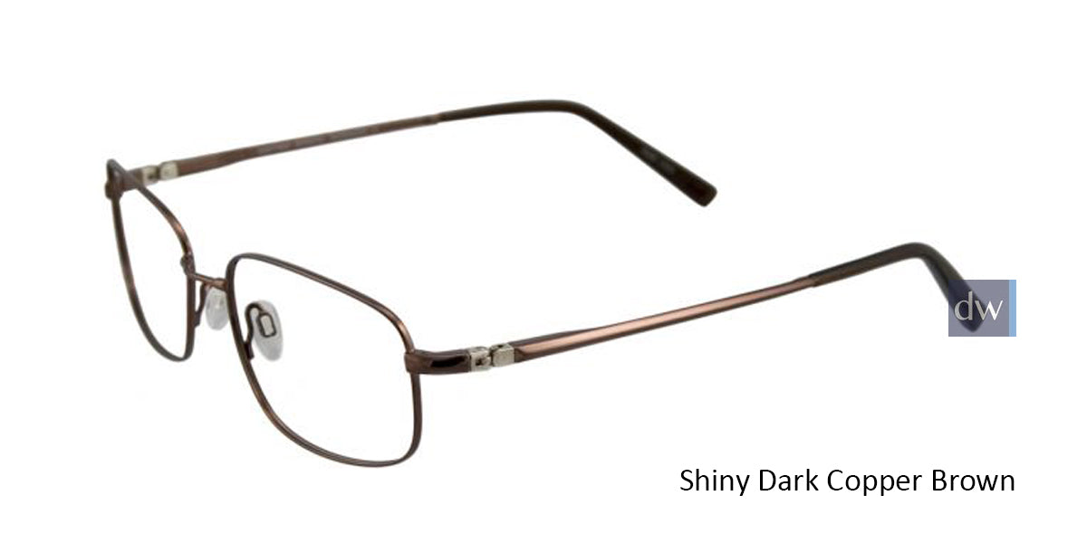 Shiny Dark Copper Brown EasyTwist ET889 Eyeglasses.