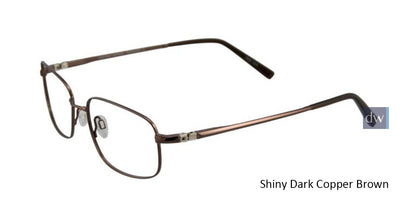 Shiny Dark Copper Brown EasyTwist ET889 Eyeglasses.