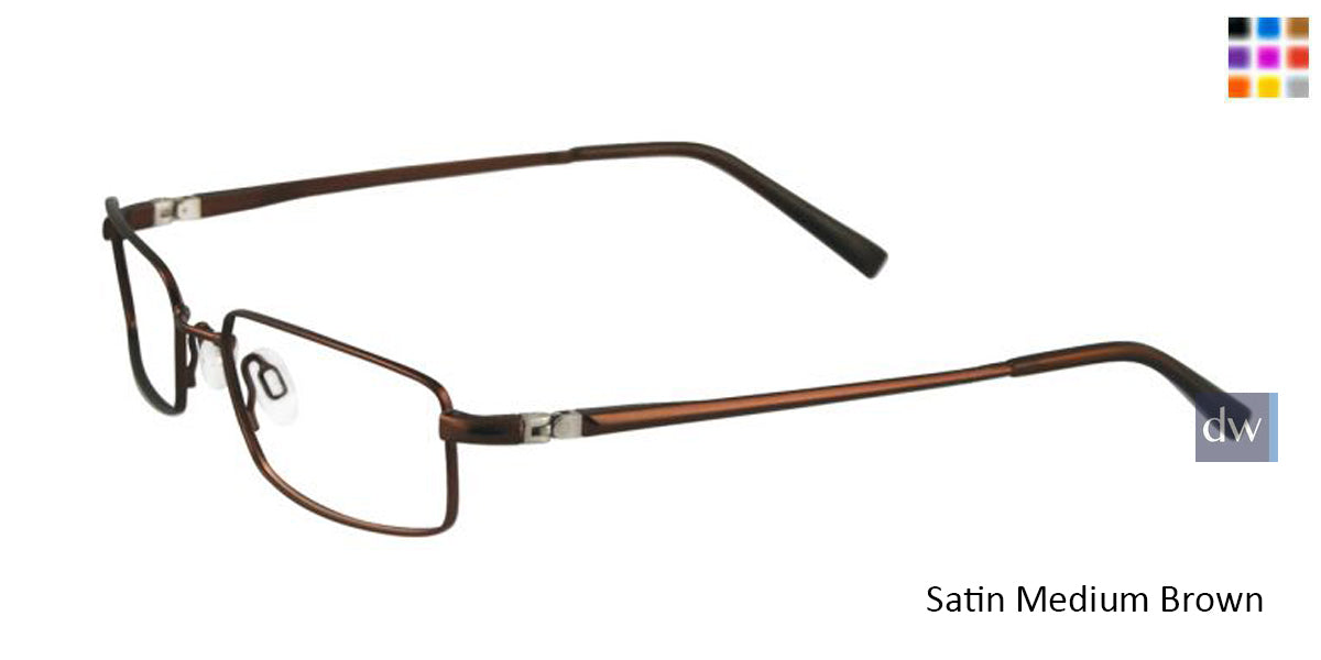 Satin Medium Brown EasyTwist ET903 Eyeglasses.