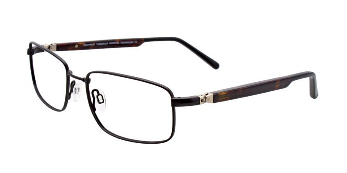 Satin Black EasyTwist ET961 Eyeglasses.