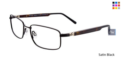 Satin Black EasyTwist ET961 Eyeglasses.