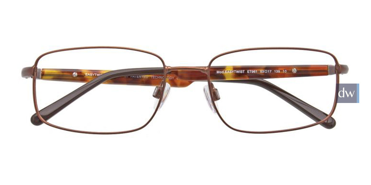 Satin Brown EasyTwist ET961 Eyeglasses.