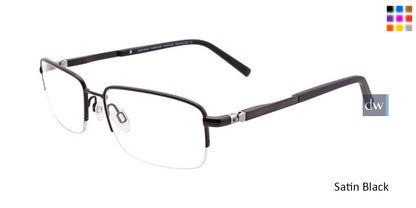 Satin Black EasyTwist ET962 Eyeglasses.