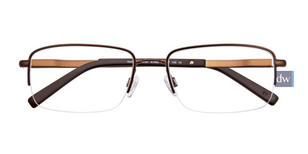 Satin Brown EasyTwist ET962 Eyeglasses.
