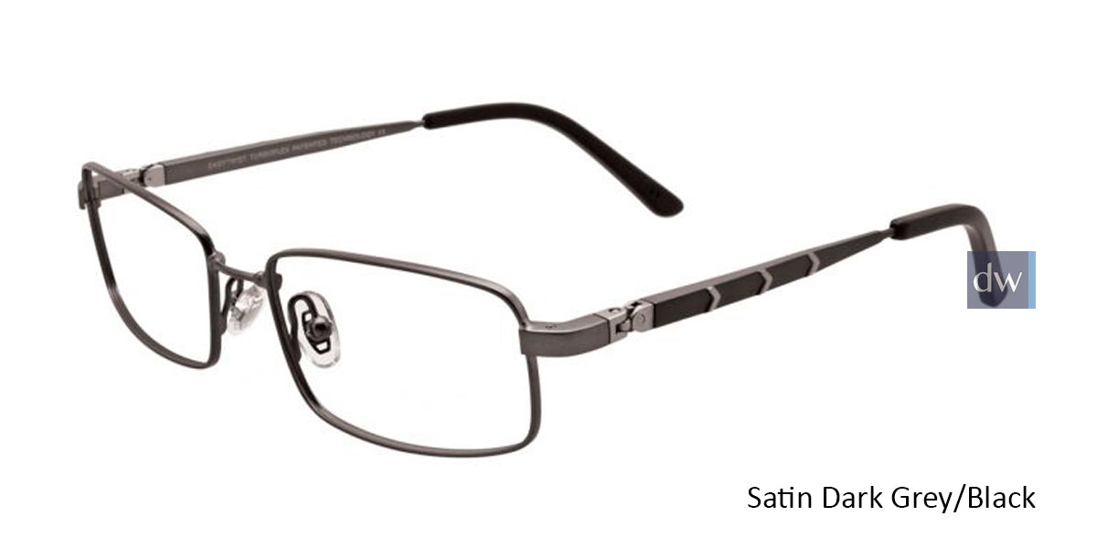 Satin Dark Grey/BlackEasyTwist ET967 Eyeglasses.
