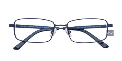 Satin Navy Silver EasyTwist ET967 Eyeglasses.