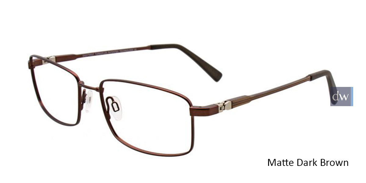 Matte Dark Brown EasyTwist ET972 Eyeglasses.