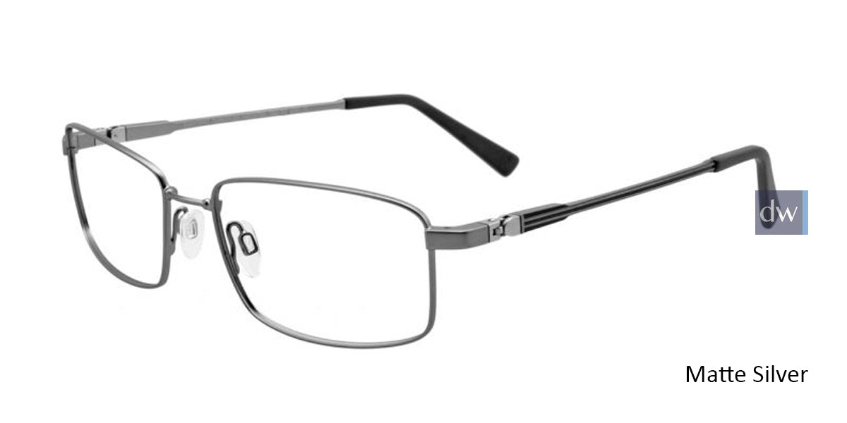 Matte Silver EasyTwist ET972 Eyeglasses.