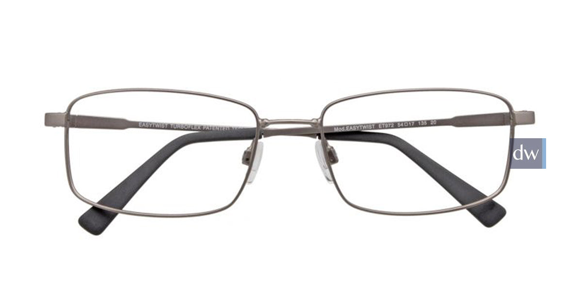 Matte Silver EasyTwist ET972 Eyeglasses.
