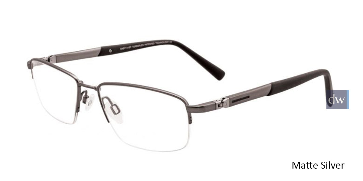 Matte Silver EasyTwist ET973 Eyeglasses.