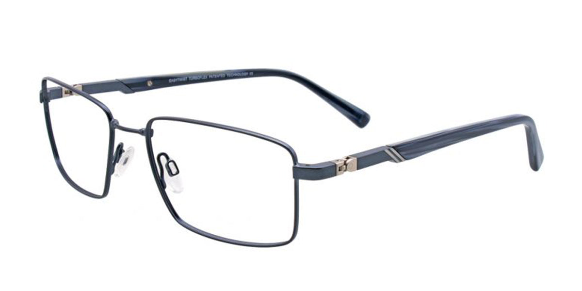 Matte Dark Blue EasyTwist ET974 Eyeglasses.