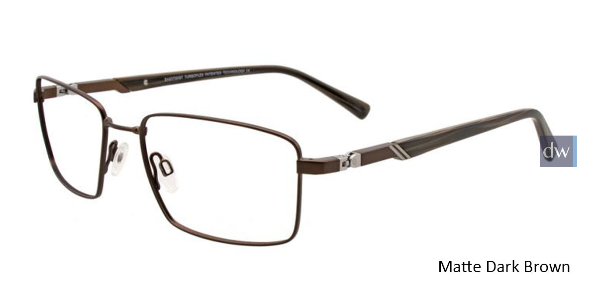 Matte Dark Brown EasyTwist ET974 Eyeglasses.