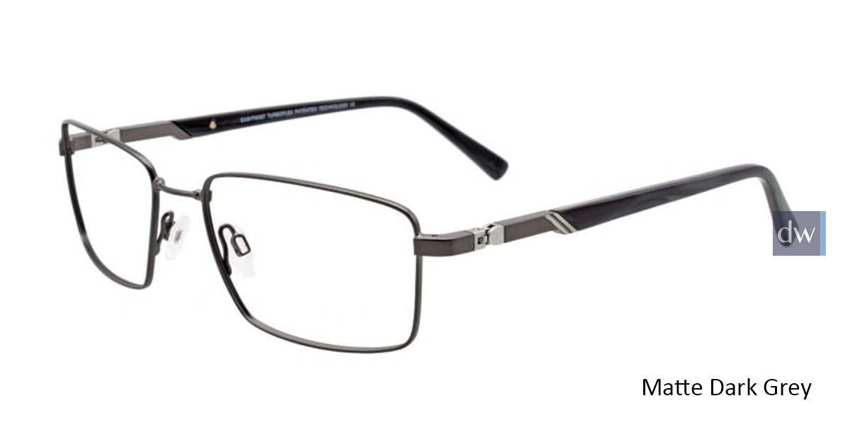 Matte Dark Grey EasyTwist ET974 Eyeglasses.