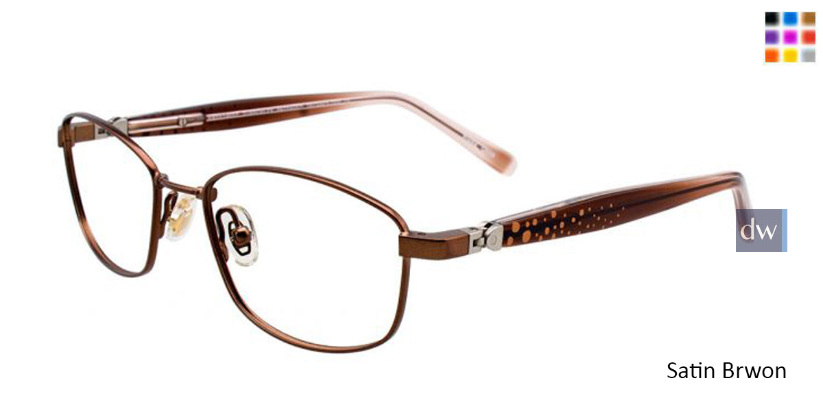 Satin Brown EasyTwist ET975 Eyeglasses.
