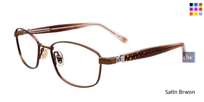 Satin Brown EasyTwist ET975 Eyeglasses.