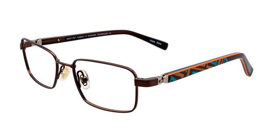 Satin Dark Brown EasyTwist ET976 Eyeglasses.