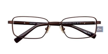Satin Dark Brown EasyTwist ET976 Eyeglasses.