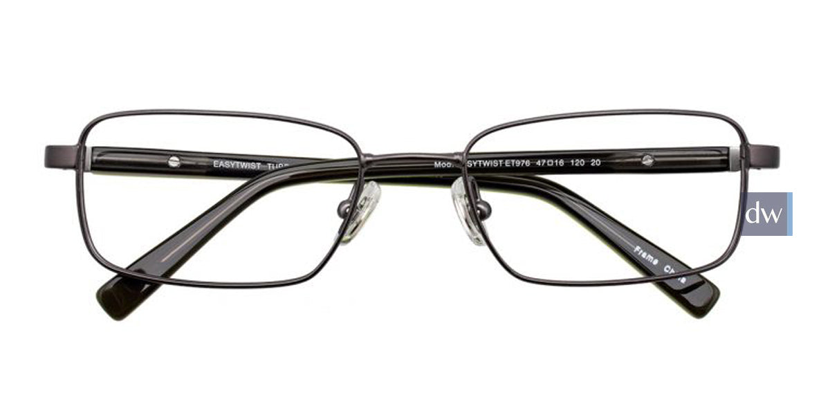 Satin Gunmetal EasyTwist ET976 Eyeglasses.