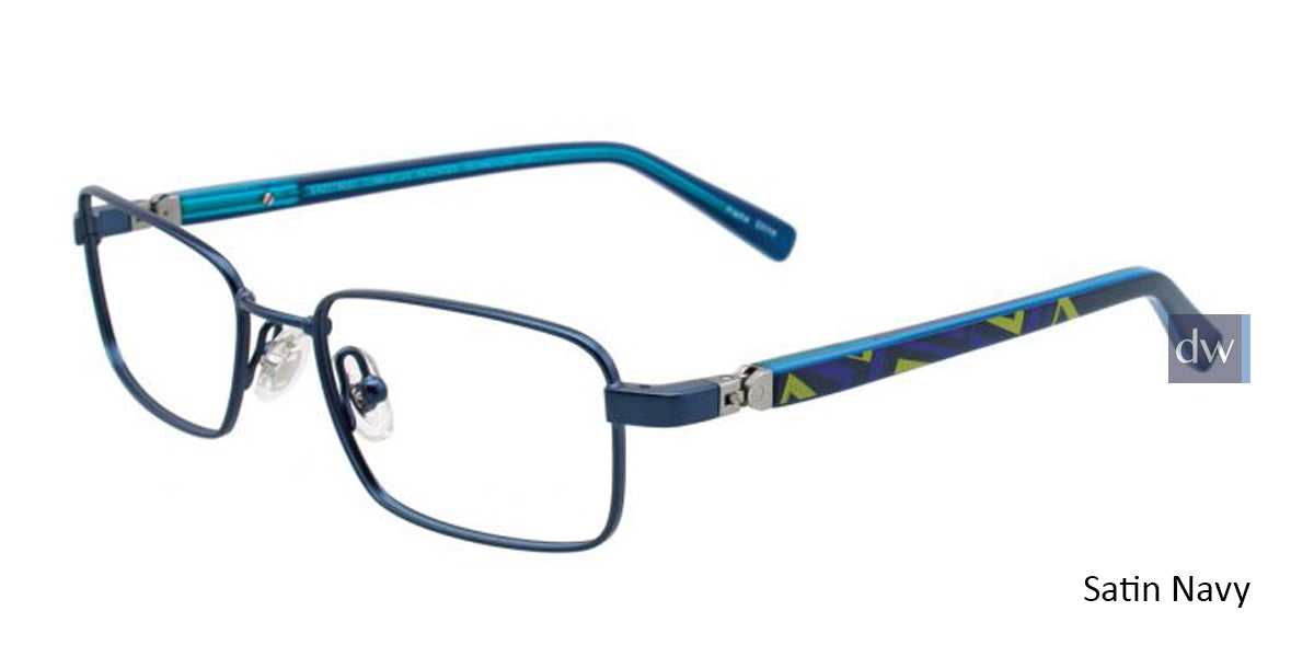 Satin Navy EasyTwist ET976 Eyeglasses.