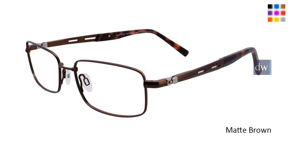 Matte Brown EasyTwist ET981 Eyeglasses.
