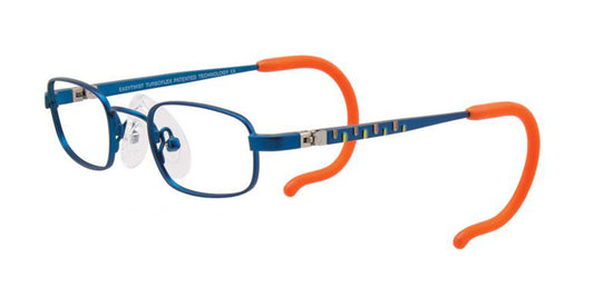 Matte Royal Blue/Orange/Yellow EasyTwist ET985 Eyeglasses.