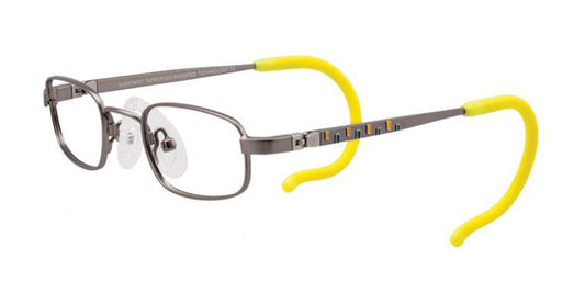 Matte Steel Yellow EasyTwist ET986 Eyeglasses.
