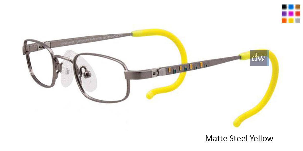 Matte Steel Yellow EasyTwist ET986 Eyeglasses.