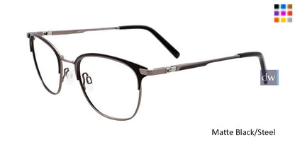Matte Black/Steel EasyTwist ET988 Eyeglasses - Teenager.