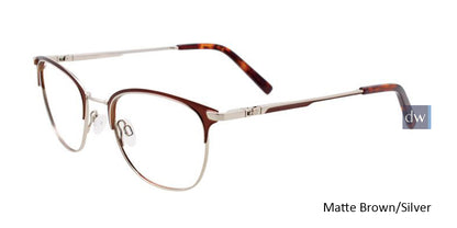 Matte Brown/Silver EasyTwist ET988 Eyeglasses - Teenager.