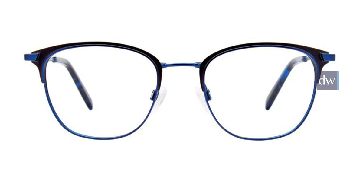 Matte Blue/Silver EasyTwist ET988 Eyeglasses - Teenager.