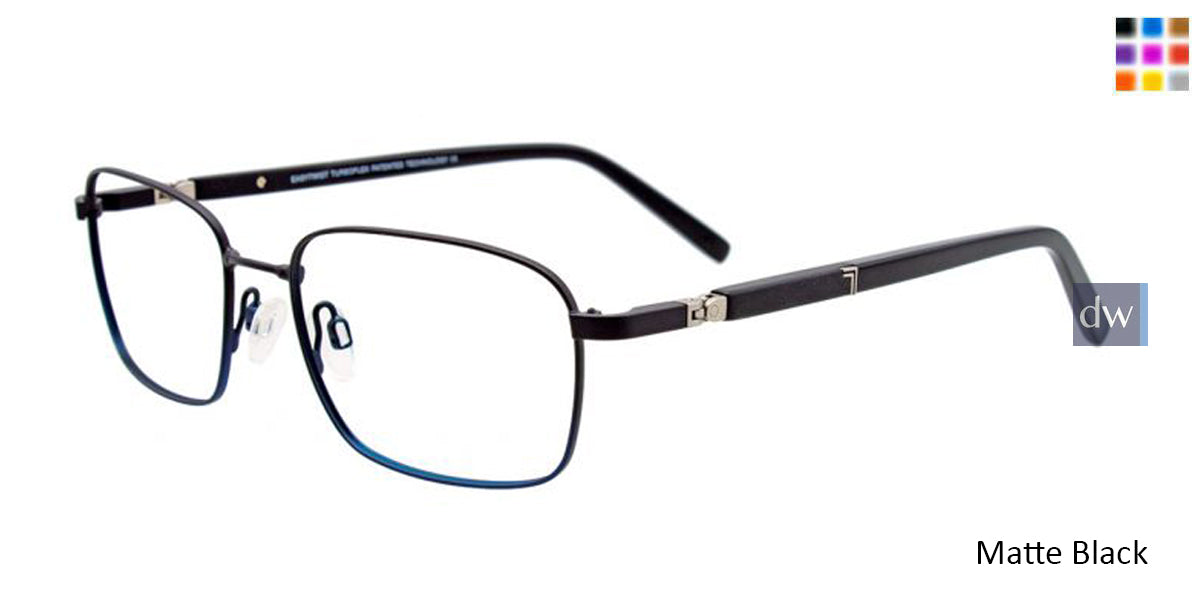 Matte Black EasyTwist ET990 Eyeglasses.