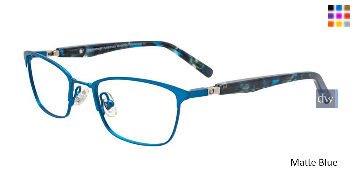 Matte Blue EasyTwist ET991 Eyeglasses.
