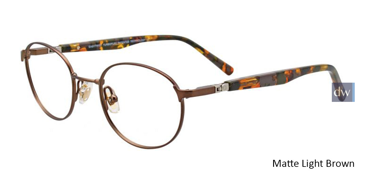 Matte Light Brown EasyTwist ET992 Eyeglasses.