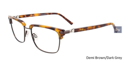 Demi Brown/Dark Grey EasyTwist ET993 Eyeglasses.